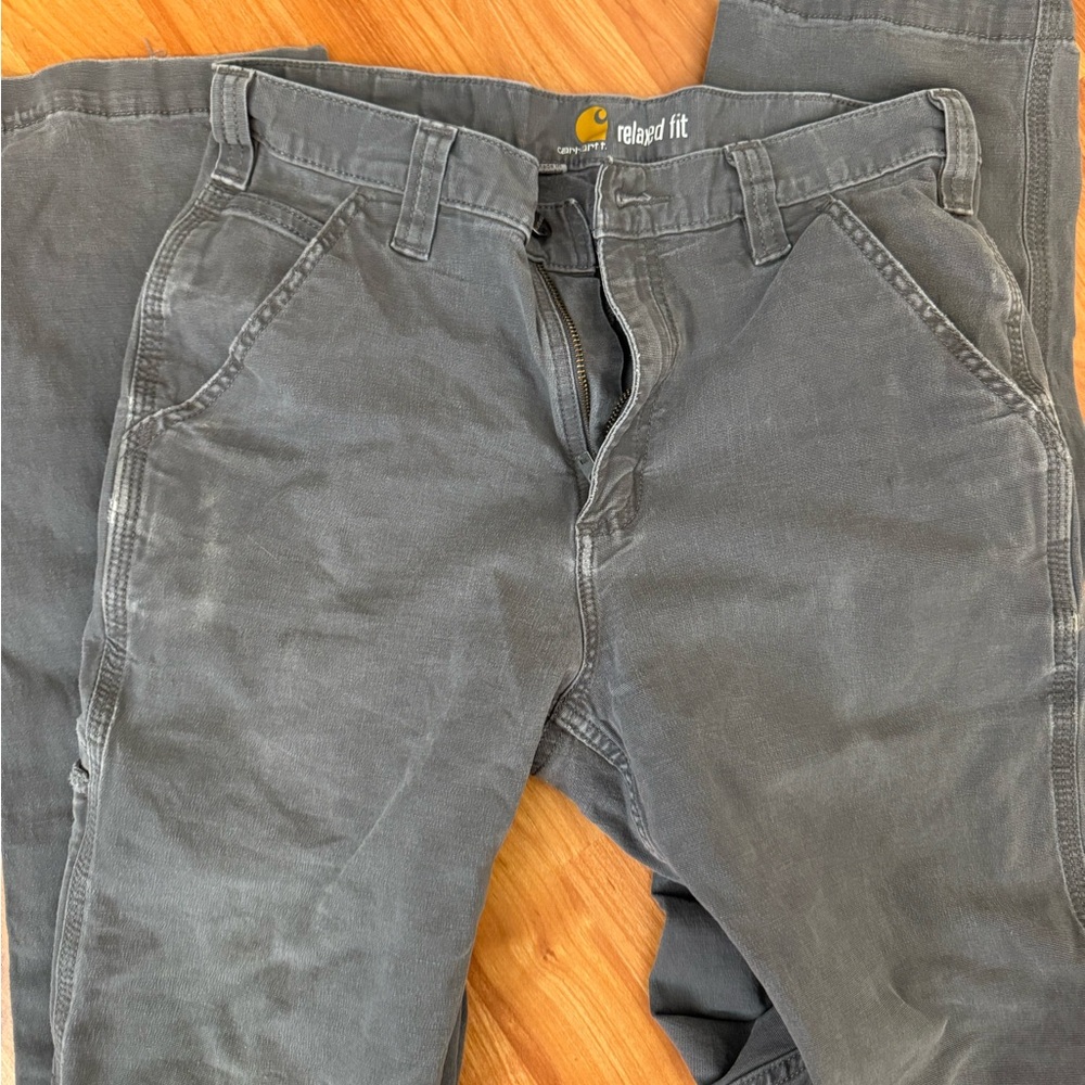 Carhartt Men's Cargo Pants in Charcoal